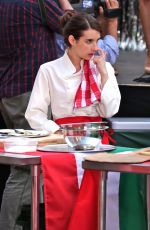 EMMA ROBERTS on the Set of Little Italy in Toronto 6/15/2017