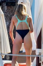 EUGENIE BOUCHARD in Swimsuit on Vacationing in Mallorca 06/22/2017
