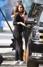 EVA LONGORIA Leaves the Set of Overboard in Vancouver 06/12/2017