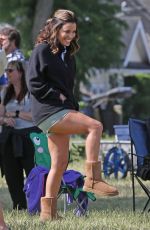 EVA LONGORIA on the Set of Overboard in Vancouver 06/28/2017