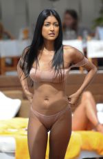 FARAH SATTUR in Bikini at a Pool Party in Ibiza 06/09/2017