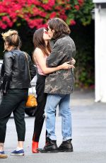 FRANCES BEAN COBAIN and Matthew R Cook Out Kissing in Los Angeles 06/11/2017