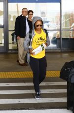 GABBY DOUGLAS at LAX in Los Angeles 06/03/2017