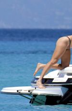 GARBINE MUGURUZA in Bikini at a Boat in Formentera 06/15/2017