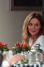 GERI HALLIWELL at an Al Fresco Meal in Primrose Hill 06/25/2017