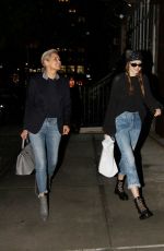GIGI and YOLANDA HADID Night Out in New York 06/06/2017