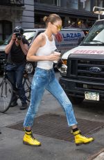 GIGI HADID Arrives at a Photoshoot in New York 06/26/2017