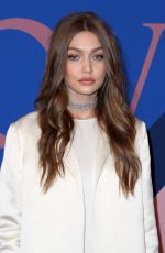 GIGI HADID at CFDA Fashion Awards in New York 06/05/2017