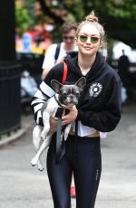 GIGI HADID at Tompkins Square Park in New York 06/14/2017