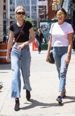 GIGI HADID in Jeans Out with a Friend in New York 06/28/2017