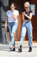 GIGI HADID in Jeans Out with a Friend in New York 06/28/2017