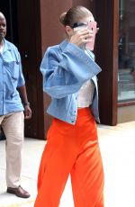 GIGI HADID Leaves Her Apartment in New York 06/19/2017