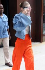 GIGI HADID Leaves Her Apartment in New York 06/19/2017