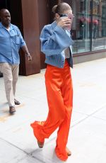 GIGI HADID Leaves Her Apartment in New York 06/19/2017