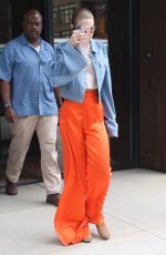 GIGI HADID Leaves Her Apartment in New York 06/19/2017