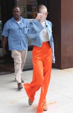 GIGI HADID Leaves Her Apartment in New York 06/19/2017