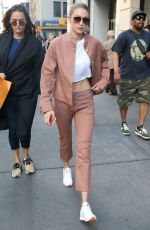 GIGI HADID Leaves Her Apartment in New York 06/21/2017