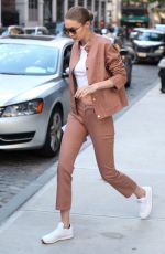 GIGI HADID Leaves Her Apartment in New York 06/21/2017