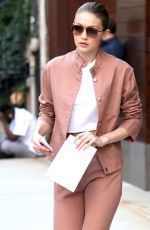 GIGI HADID Leaves Her Apartment in New York 06/21/2017