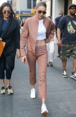 GIGI HADID Leaves Her Apartment in New York 06/21/2017