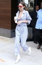 GIGI HADID Leaves Her Apartment in New York 06/23/2017