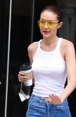 GIGI HADID Leaves Her Apartment in New York 06/26/2017