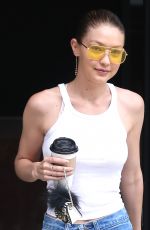 GIGI HADID Leaves Her Apartment in New York 06/26/2017