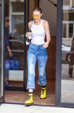 GIGI HADID Leaves Her Apartment in New York 06/26/2017