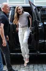 GIGI HADID Out and About in New York 06/10/2017