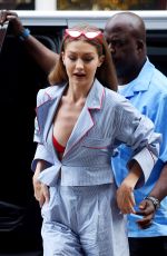 GIGI HADID Out and About in New York 06/23/2017