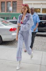 GIGI HADID Out and About in New York 06/23/2017
