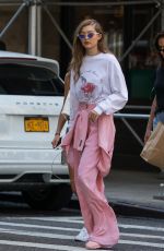 GIGI HADID Out in New York 06/11/2017