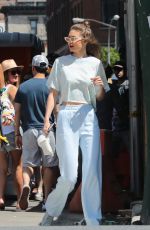 GIGI HADID Out in New York 06/25/2017