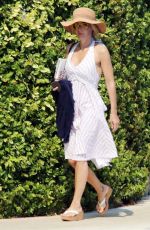 GILLIAN ANDERSON in Bikini on Vacation in Portofino 06/21/2017