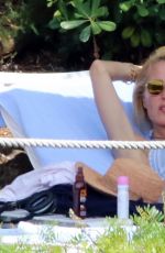 GILLIAN ANDERSON in Bikini on Vacation in Portofino 06/21/2017