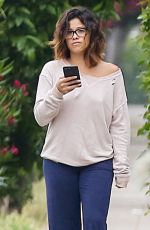 GINA RODRIGUEZ Out with Her Dog in Los Angeles 05/31/2017