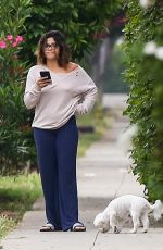 GINA RODRIGUEZ Out with Her Dog in Los Angeles 05/31/2017