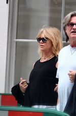 GOLDIE HAWN and Kurt Russell Out and About in London 06/09/2017