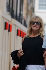 GOLDIE HAWN and Kurt Russell Out and About in London 06/09/2017