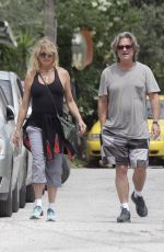 GOLDIE HAWN and Kurt Russell Out Shopping in Skiathos 06/18/2017