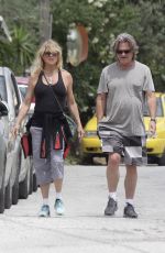 GOLDIE HAWN and Kurt Russell Out Shopping in Skiathos 06/18/2017