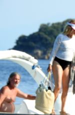 GOLDIE HAWN in Bikini Bottom on Holiday in Greece 06/27/2017\