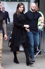 HAILEE STEINFELD Arrives at BBC Radio 1 in London 06/12/2017