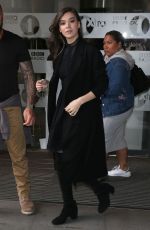 HAILEE STEINFELD Arrives at BBC Radio 1 in London 06/12/2017