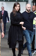 HAILEE STEINFELD Arrives at BBC Radio 1 in London 06/12/2017