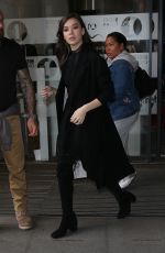 HAILEE STEINFELD Leaves BBC Radio Studios in London 06/12/2017