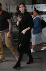 HAILEE STEINFELD Leaves BBC Radio Studios in London 06/12/2017