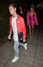 HAILEY BALDWIN and Cameron Dallas Night Out in West Hollywood 06/07/2017