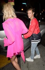 HAILEY BALDWIN and Cameron Dallas Night Out in West Hollywood 06/07/2017