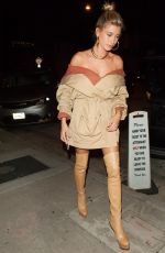 HAILEY BALDWIN Arrives at Craig